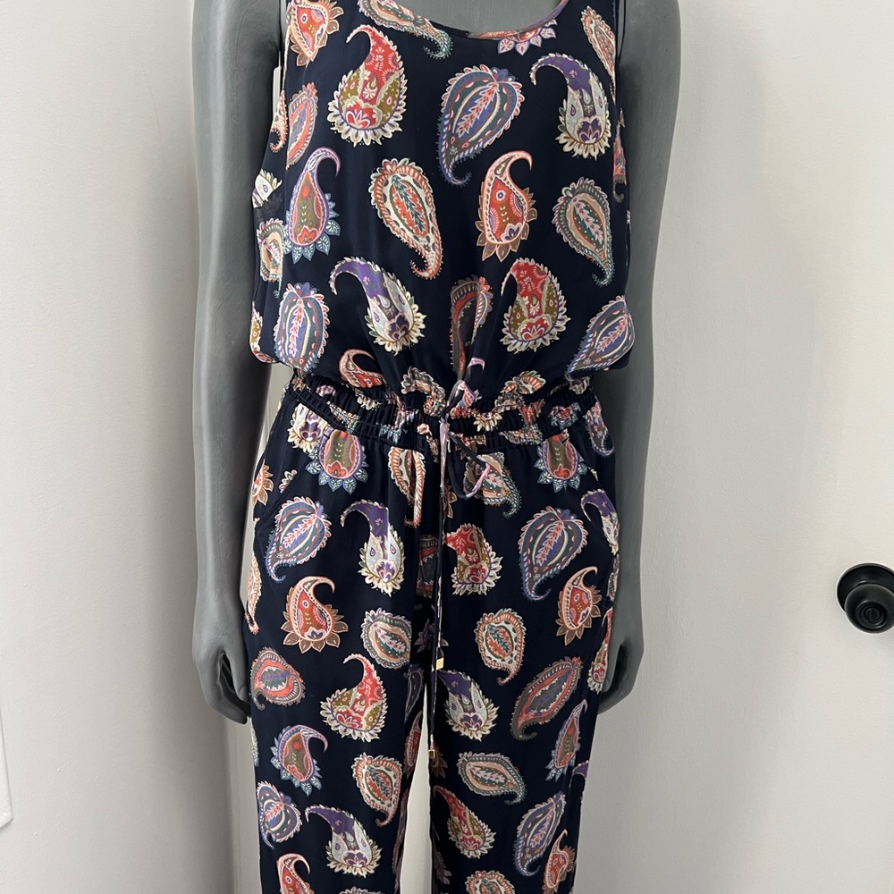 Tory Burch 100% Silk Jumpsuit - Picture 6 of 6